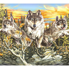 Схема вышивки «Прыжок.»