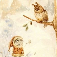 Схема вышивки «Совушка»