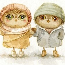 Схема вышивки «Совушки»