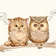 Схема вышивки «Совушка»