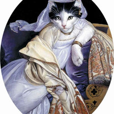 Схема вышивки «Дама»