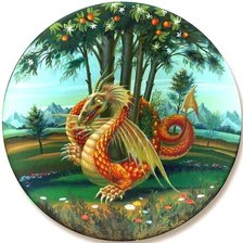 Схема вышивки «дракон»