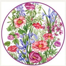 Схема вышивки «kvety»