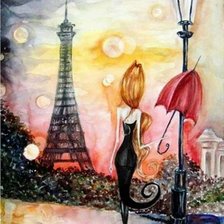 Схема вышивки «Парижанка»