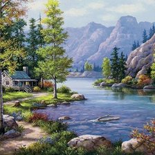 Схема вышивки «природа»