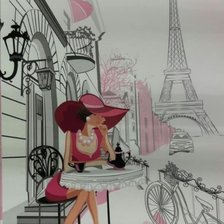 Схема вышивки «Парижанка»