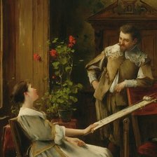 Схема вышивки «Вышивальщица»