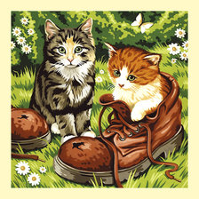 Схема вышивки «Серия "Коты".»