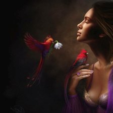 Схема вышивки «с птицами»