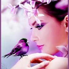 Схема вышивки «девушка»