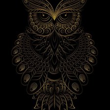 Схема вышивки «сова»