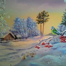 Схема вышивки «пейзаж»