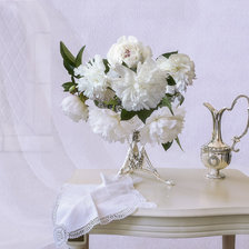 Схема вышивки «пионы 1»