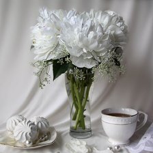 Схема вышивки «пионы 2»