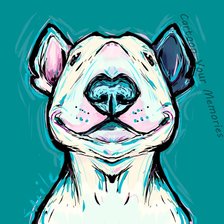 Схема вышивки «Бультерьер»