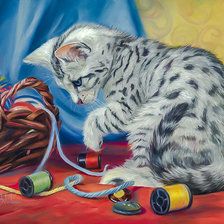 Схема вышивки «At Play.»