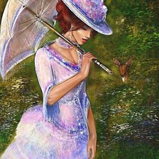 Схема вышивки «Мадемуазель Оди»