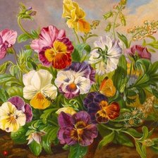 Схема вышивки «цветы»