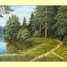 Схема вышивки «Пейзаж.»