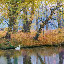 Схема вышивки «Autumn Landscape.»