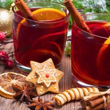 Схема вышивки «глинтвейн»