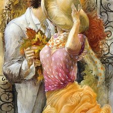 Схема вышивки «влюбленные»