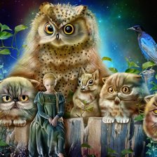 Схема вышивки «Друзья»