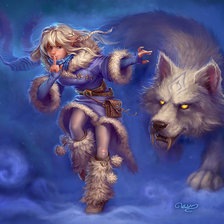 Схема вышивки «Два друга»