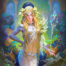 Схема вышивки «Волшебница»