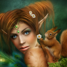 Схема вышивки «Эльфийка»