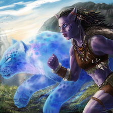 Схема вышивки «Два друга»