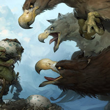 Схема вышивки «Грифы»