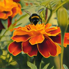 Схема вышивки «Шмель»