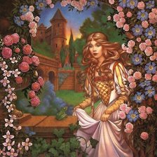 Схема вышивки «принцесса и лягушонок»