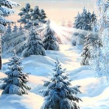 Схема вышивки «пейзаж»