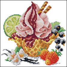 Схема вышивки «чизкейк»