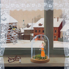 Схема вышивки «Окно»