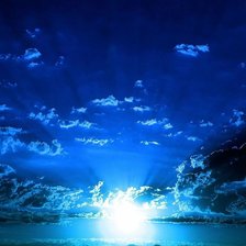 Схема вышивки «Синее небо»