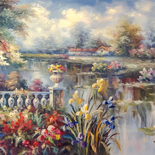 Схема вышивки «In the Park.»