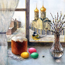 Схема вышивки «Пасха»