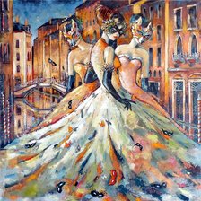 Схема вышивки «Venezia maschere»