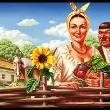 Схема вышивки «кум да кума»