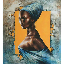 Схема вышивки «Африканка.»