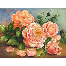 Схема вышивки «Нежные розы.»