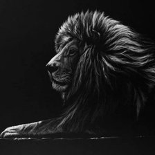 Схема вышивки «Лев»