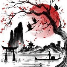 Схема вышивки «Китай»