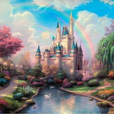 Схема вышивки «Сказочный замок»