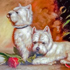 Схема вышивки «Terriers.»