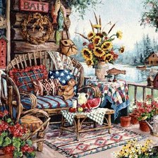 Схема вышивки «ДАЧНАЯ ТЕРАССА»