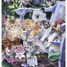 Схема вышивки «Cats»